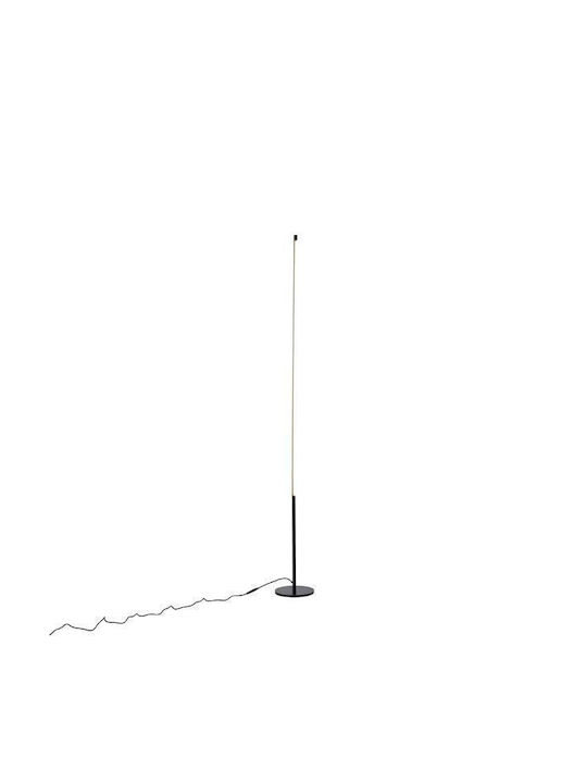 Eurolamp Linea LED Φωτιστικό Δαπέδου Υ160xΜ18εκ. με Θερμό Λευκό Φως 2300lm Μαύρο