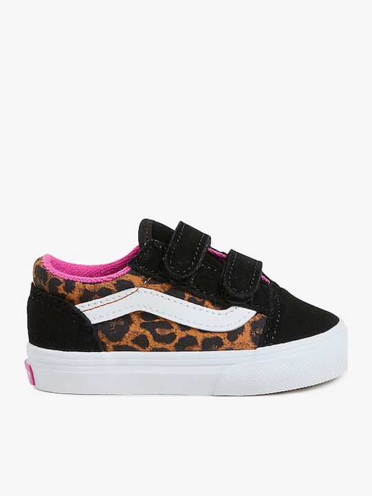 Vans Old Skool V Παιδικά Sneakers με Σκρατς Μαύρα