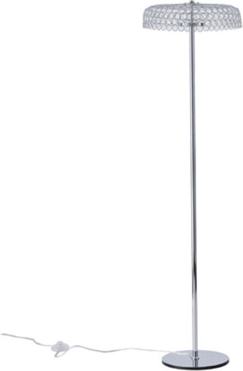 Eurolamp Perforato LED Φωτιστικό Δαπέδου Υ135xΜ35εκ. με Θερμό Λευκό Φως 1080lm Ασημί