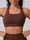 Women's Sports Bra without Padding Brown