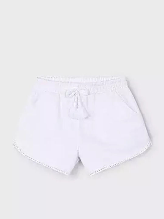 Mayoral Kids' Shorts/Bermudas Fabric White