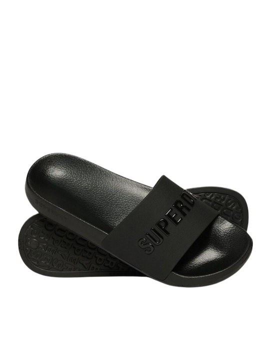 Superdry Slides σε Μαύρο Χρώμα