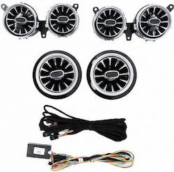 Ambient Light Front Air Vents Mercedes-Benz E-Class W213 16-19 64 Colors 6 Pieces