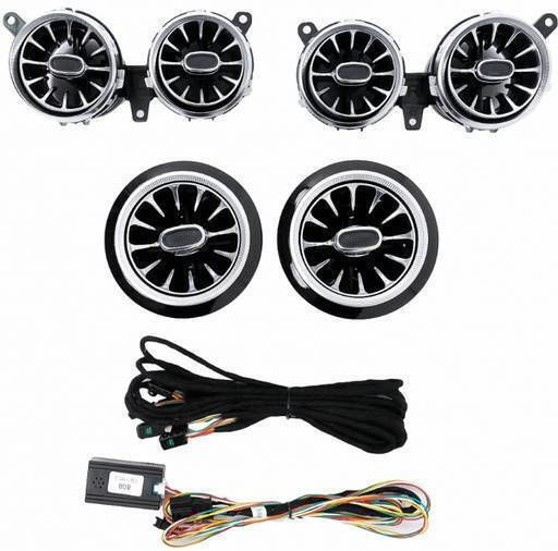 Ambient Light Front Air Vents Mercedes-Benz E-Class W213 16-19 64 Colors 6 Pieces