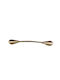 La Belle Maison Furniture Handle from Zamak and Metallic Nickel Matte with Hole Centers 128mm P9582
