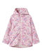 Waterproof Kids' Casual Jacket with Hood Pink