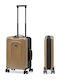 Senz° Travel Suitcase Cabin Champagne Brown with 4 Wheels Height 55cm