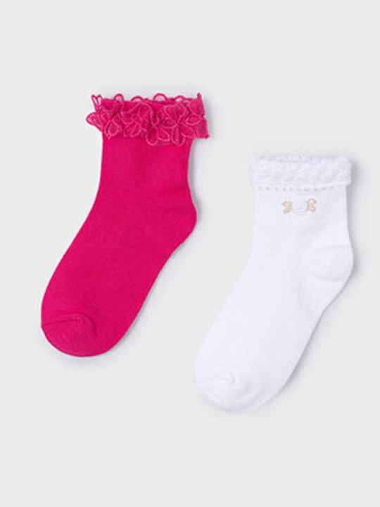 Mayoral Kids' Socks Magenta 2 Pairs