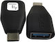 Techly Converter USB-C male to USB-A male 1pcs IADAP-USB30-CMAFTY
