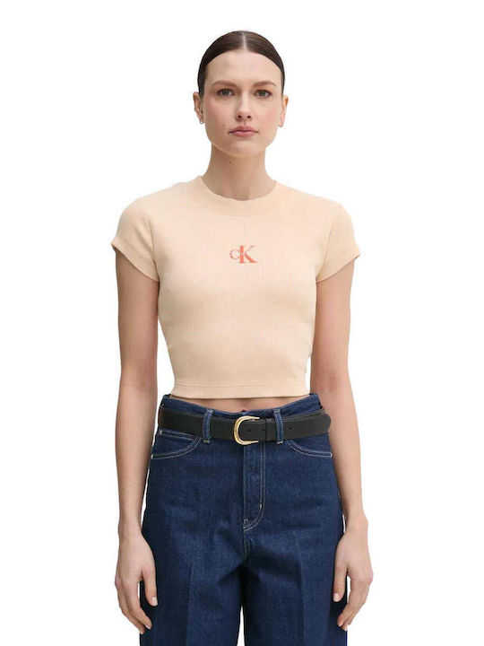 Calvin Klein Γυναικείο T-shirt Σομόν