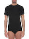 Men's Undershirt Short-sleeved in Black Color