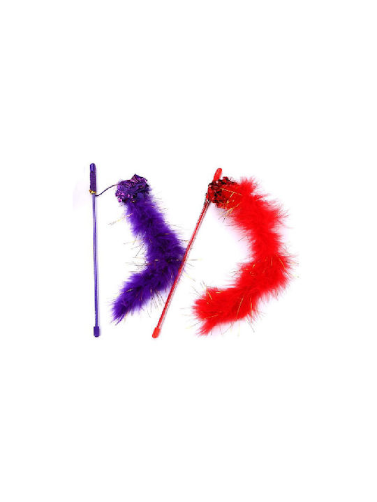 Denik Haustier Katzenangel Lila 30cm