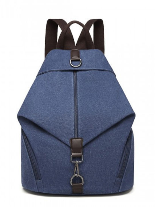Miss Lulu Backpack Navy Μπλε
