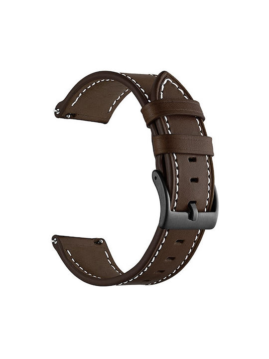Armband Leder Braun (Garmin Venu, Sq, Sq 2, 2 Plus)