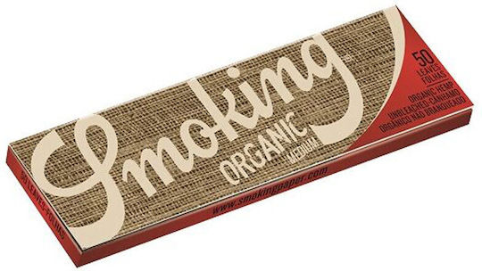 Smoking Organic Χαρτάκια Στριφτού Τσιγάρου 50 φύλλα 1τμχ