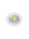 KT Lighting Χωνευτό Σποτ με Ενσωματωμένο LED και Θερμό Λευκό Φως Λευκό 1τμχ