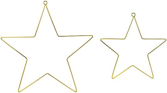 Beauty Home Weihnachtliche Dekorative Sterne Metallisch 2Stück