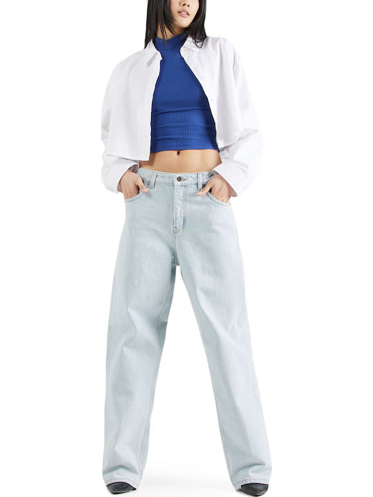 Hugo Boss Women's Jean Trousers in Relaxed Fit Blue 50535097-449