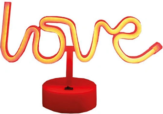 Δωρόσημο Neon Φωτιστικό Θερμό Λευκό Love