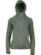 Fleece Γυναικεία Ζακέτα με Φερμουάρ Olive