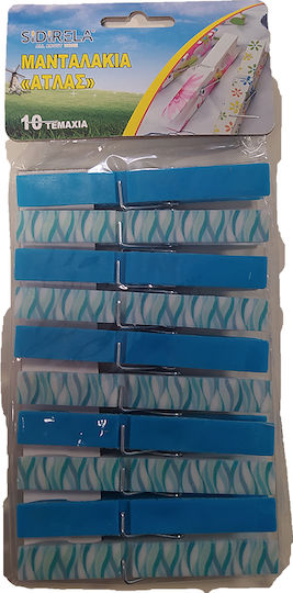 Sidirela Atlas Clothespins made of Plastic 10cm 10pcs