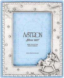 Silver Astron Παιδική Κορνίζα Ασημένια Γαλάζια 9x13cm Silver Astron Παιδική Κορνίζα Ασημένια Γαλάζια 9x13cm