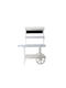 Plastic Shelving Unit Candice with 3 Shelves White 100x50x143cm