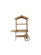 Plastic Shelving Unit Alfonse with 3 Shelves Brown 108x46x148cm