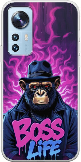 Boss Life Chimpanzee Xiaomi 12 12x Flexible TPU Transparent Silicone