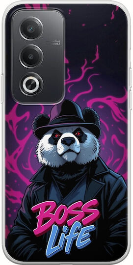 Boss Life Panda Oppo A80 5g Гъвкав TPU Прозрачен Силикон