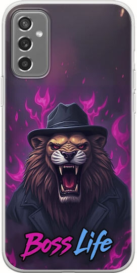 Boss Life Lion Samsung Galaxy M13 4G Flexible TPU Transparent Silicone