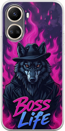 Boss Life Вълк Huawei Nova 10 Se Гъвкав TPU Прозрачен Силикон