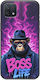 Boss Life Schimpanse Oppo A16k Schwarzes TPU Schwarzes Silikon