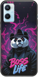 Boss Life Panda Oppo A96 4G Черен TPU Черен Силикон Boss Life Panda Oppo A96 4G Черен TPU Черен Силикон
