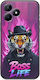 Boss Life Tiger Realme C53 Black Tpu Μαύρη Σιλικόνη