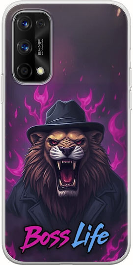 Boss Life Löwe Realme 7 5G Flexibles TPU Transparentes Silikon