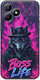 Husă Neagră Boss Life Wolf Realme C51 din TPU Silicon Negru