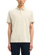 Herrenbluse Kurzarm Oatmeal Beige