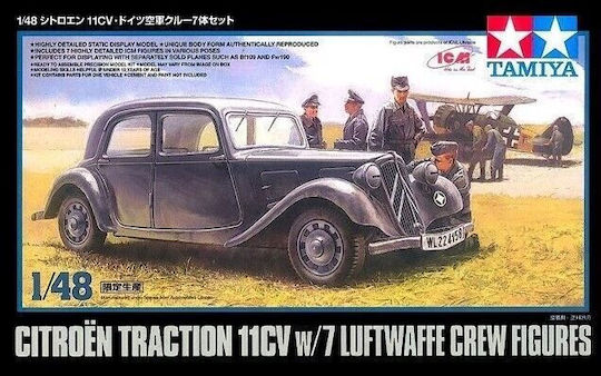 Tamiya Φιγούρα Μοντελισμού Citroen Traction 11cv W Luftwaffe Crew Figures1:48 89731