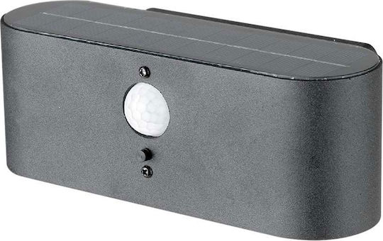 V-TAC Garden Led Wall Mounted Solar Light 2.5W 100lm Warm White with Motion Sensor IP54 18.1x9.1x6.6cm