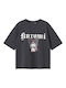 Kids' Shirt Short Sleeve Gray Kuromi