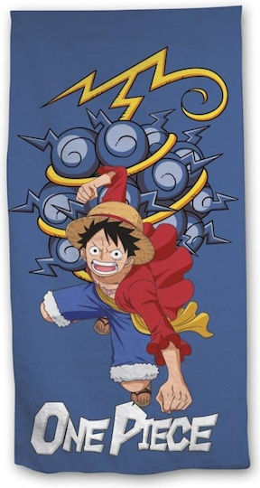 One Piece Luffy Jiki Jiki No Mi Kids' Beach Towel 70x140cm