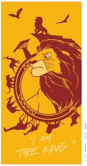 Prosop de plajă Lion King I Am King 70x140cm