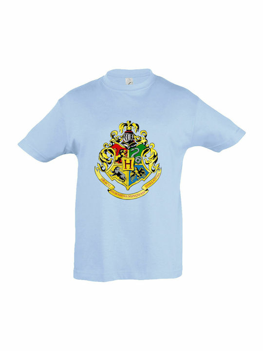 kirikoko Kinder-T-Shirt Sky Blue Hogwarts Schoo...