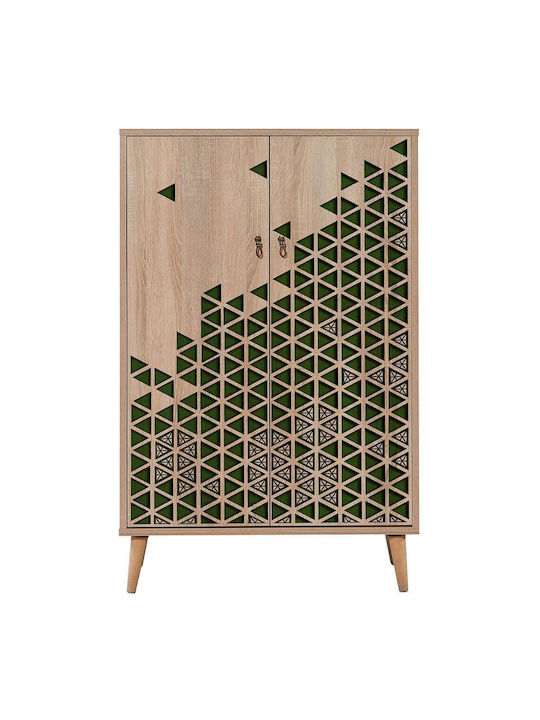 Ξύλινη Παπουτσοθήκη Multibox 80x36x127cm