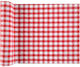 Einweg-Tischdecke Rot-Kariert 1,10 M X 10 M