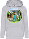 Kids Hoodie Sweatshirt Minecraft Tralala Minecraft 04 Gray
