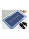 Non-Slip Bath Mat Microfiber AT7165 Navy Blue 58x38cm