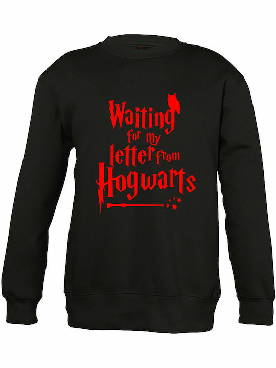 Kinder-Sweatshirt Black Waiting For My Letter From Hogwarts, Harry Potter