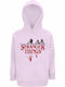 Kinder-Sweatshirt mit Kapuze und Taschen Creamy Pink
